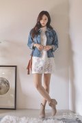 韩国女孩穿衣风格 外套裙子大写的美